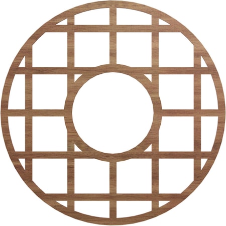 Ekena Millwork O'Neal Wood Fretwork Pierced Ceiling Medallion, Walnut, 30"OD x 10 7/8"ID x 3/8"T CMWP30X30X0375ONWA